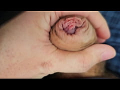 Play MP4 - LOTS of Precum while edging my unique cock