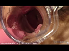 Play MP4 - hot blonde opening up her pussy with a speculum with closeups