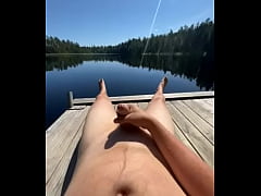 Play MP4 - Jerkoff by the lake in Sweden