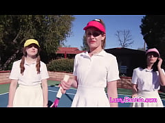Play MP4 - Interrupting tennis with a foursome on the court