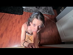 Play MP4 - GAGGING on a suction cup DILDO fast and hard until gag &vert; sloppy &vert; blowjob whore