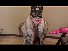Play MP4 - HD scene - Lady CrazyWifeSlut fur coat and throat destruction