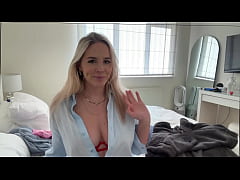 Play MP4 - SEXY Blonde Girl Tries On SHEER Dress