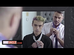 Play MP4 - Horny Stepdad Fucks His Twink Stepson After Catching Him Searching For A Top On Grindr