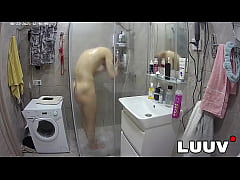 Play MP4 - LUUV&period; Lucien&comma; rushing for a date&comma; takes a shower&period; Reality show cameras capture his real life