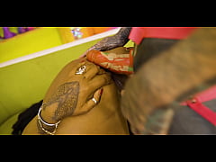 Play MP4 - Tattoo Lesbians hard Fuck with Strap-on - Squirting and Piss