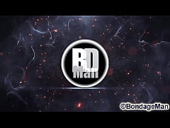 Play MP4 - Lino in bondage nosehook ballgagged naked struggling