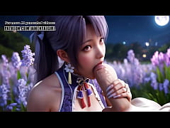 Play MP4 - Dead or Alive Ayane cosplay Moonlit Floral Facial&comma; POV Oral&comma; and Sensual Hand Play &vert; Uncensored Hentai AI generated
