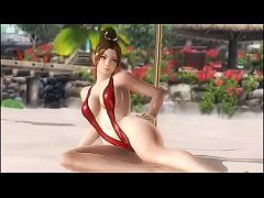 Play MP4 - DOA5 Last Round Mai Shiranui Pole Dance dengan slingshot bikini