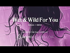 Play MP4 - I spy on my wife while she's touching herself and I help her cum &vert; Amateur real couple &vert; Shower sex &vert; Vibrator play