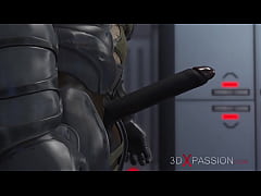 Play MP4 - Mars base camp&period; Super hot sexy girl has hard anal sex with alien monster