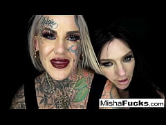 Play MP4 - Evilyn Ink destroys Misha during a sexy energetic fuck&excl;