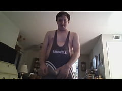 Play MP4 - Young Man Playing with His Penis in a Westling Suit and Underwear