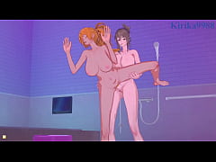 Play MP4 - Chitose Kisaragi and Excellen Browning intense lesbian play and intense futanari sex&period; - Super Robot Wars V & IMPACT Hentai