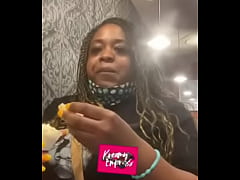 Play MP4 - KreamyEmpress eats at restaurant with rose toy