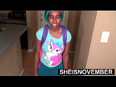 Play MP4 - HD My Crazy Stepdad Punished Me With Cumshot For Lying About Class&comma; Geek Gives Kneeling Oral Sex And Reverse Cowgirl&comma; Busty Petite Ebony Stepdaughter Sheisnovember Ride Big Dick&comma; Natural Tits And Nipples Out During Taboo Fucked By Msnovember