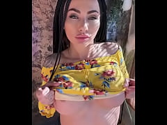 Play MP4 - Flashing my big tits surprised the whole neighborhood