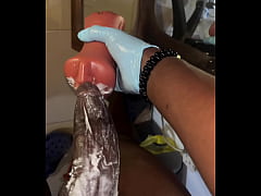 Play MP4 - Stocking and deep throating my Sextoy like a slave till it gets nasty