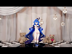 Play MP4 - Honkai Impact 3rd Sirin Hentai Undress Dance Queencard Song MMD 3D Blue Hair