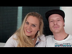 Play MP4 - Blonde Wife Barra Brass Anally Creampied Right Next to Her Cuckold