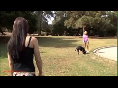 Play MP4 - GirlsFuckToys&period;com milf n hot blond teen and vibrates her double headed dildo