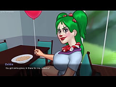 Play MP4 - Summertime Saga By DarkCookie - Hot MILF Landlady Busted Sucking Off Tenant's HUGE COCK Under The Table