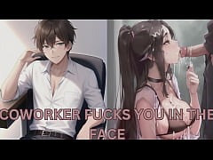 Play MP4 - Coworker bends you over his desk and fucks you &vert; M4F &vert; erotic porn audio &vert; rough sex &vert; trying to be quiet &vert; koy573