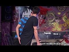 Play MP4 - Doggy style bareback with two Latino twinks with huge cocks