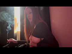 Play MP4 - Italian Long Hair Big Tits Milf Artemisia Love Smoking sesh and Dildo Play
