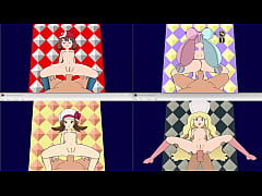 Play MP4 - 16 pokegirls anal sex&comma; quadruple screen PPPPU