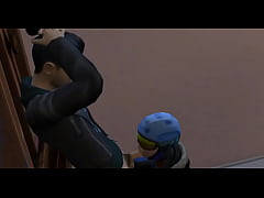 Play MP4 - Two men with huge cocks fuck this poor cute girl