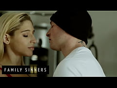 Play MP4 - FAMILY SINNERS - Blonde Babe Rides Her Stepbrother's Cock In The Gym&comma; Then Takes His Cum On Her Pussy