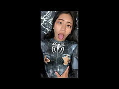 Play MP4 - Petite Spider Girl can't Hold her Horny Side