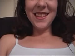 Play MP4 - A young brunette substitutes her pussy under the elastic tongue of a muscular guy and stimulates herself with her fingers before a hot fuck