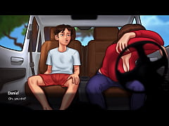 Play MP4 - Summertime Saga - Busty Stepmom sucks a huge cock and gives the best sloppy blowjob