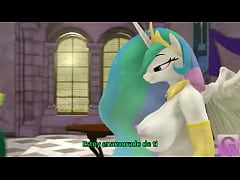 Play MP4 - mlp selestia le ense&ntilde;a a ser firme a  thorax