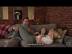 Play MP4 - This blonde asked to take the initiative&comma; so I fucked her hard on the couch