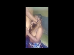 Play MP4 - Horny Black Slut Sucks her Landlord