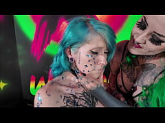 Play MP4 - lesbian femdom - submissive girl begs her Mistress for a rough fuck