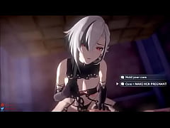 Play MP4 - Arlecchino fucks Aether tied to bed&excl;