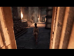 Play MP4 - A huge rock hard cock suddenly filled Lara Croft's pussy to the brim&period; Hentai Game 3D Animation