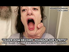 Play MP4 - Older Dom Brushes Young Subs Teeth