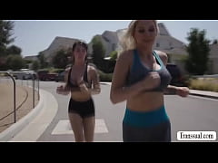 Play MP4 - Busty shemale fucks her stuck friend