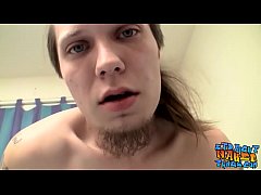 Play MP4 - Inked twink Max Ward loves stroking his fat boner solo