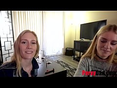 Play MP4 - Two Teen Hot School step Daughters & One Dad Cock- Emma Starletto & Mazzy Grace