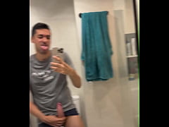 Play MP4 - bisex fella showing off big cock and busting a huge load