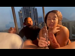 Play MP4 - Sexy ebony threesome horny wife and friend fucking bbc