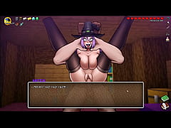 Play MP4 - HornyCraft &lbrack; Parody Hentai game PornPlay &rsqb; Ep&period;41 Witch is testing potion to grow GIANT COCK &excl;