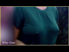 Play MP4 - Wifey gets asked by stranger to flash her tits in public