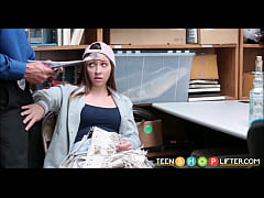 Play MP4 - TeenShoplifter - Cute Teen Girl In Hat Caught Shoplifting - Hayden Hennessey
